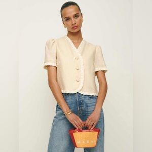 Reformation Bess Linen Top